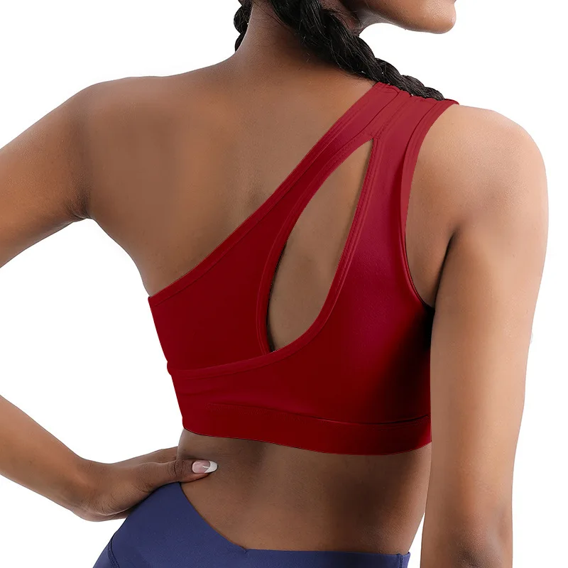 Fitness LuLu Running Street Women Yoga Bra Sports Underwear Beauty Back Cross Shockproof Push-up Shape Fixing Female Tops
