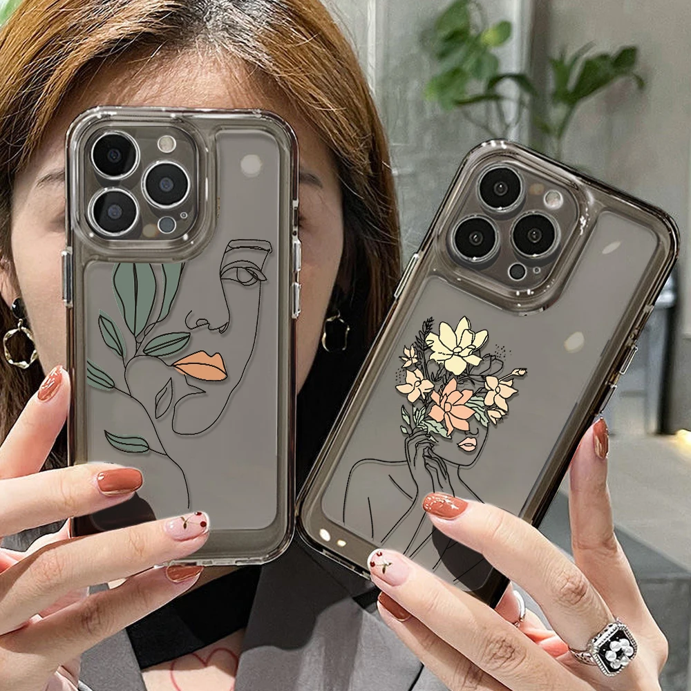 

Black Soft Phone Case for iPhone 11 Cases iPhone 12 13 11 14 Pro Max 7 8 Plus XS X XR SE 2020 2022 Crystal Aesthetic Back Covers