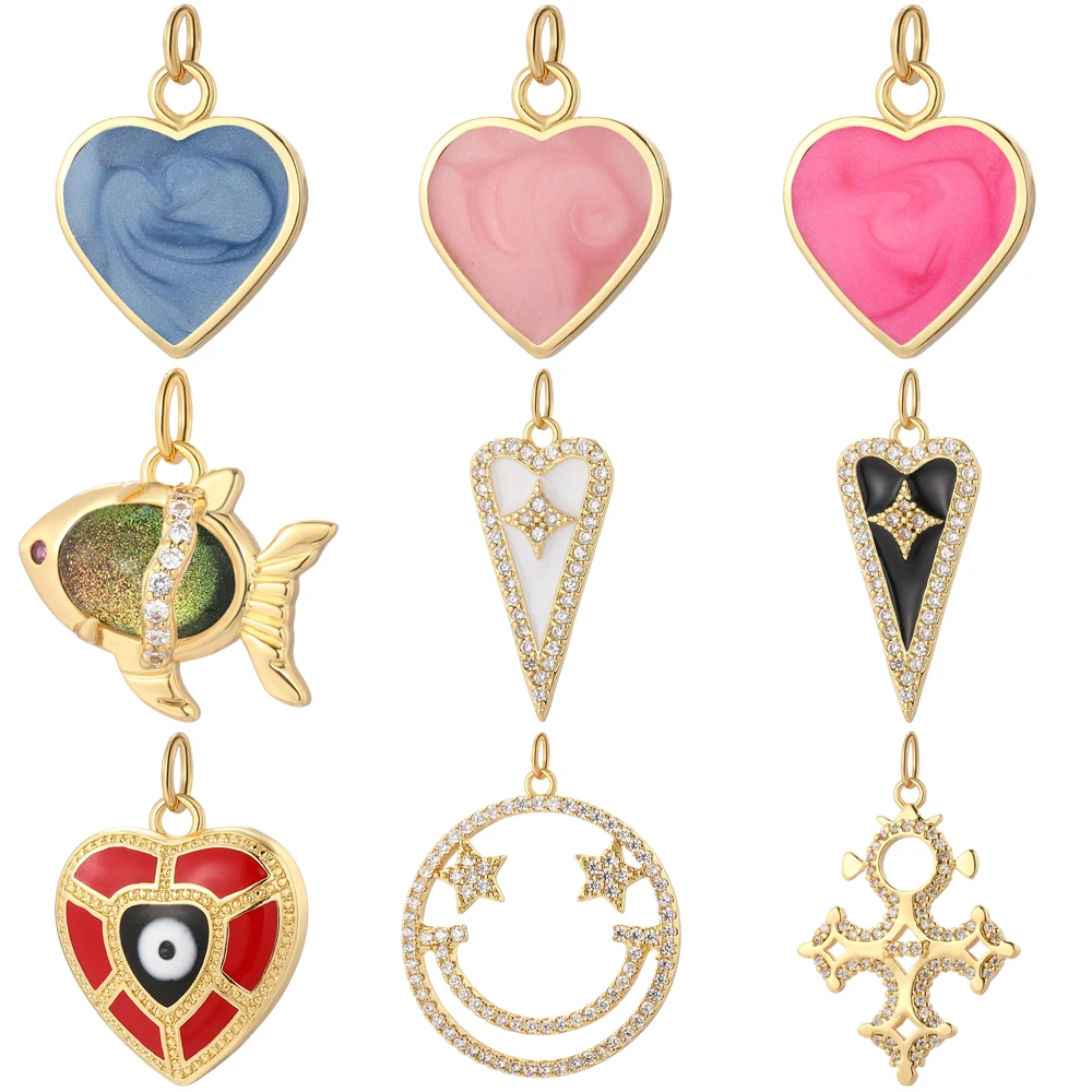 Шармы Magic Fish медные золотистого цвета