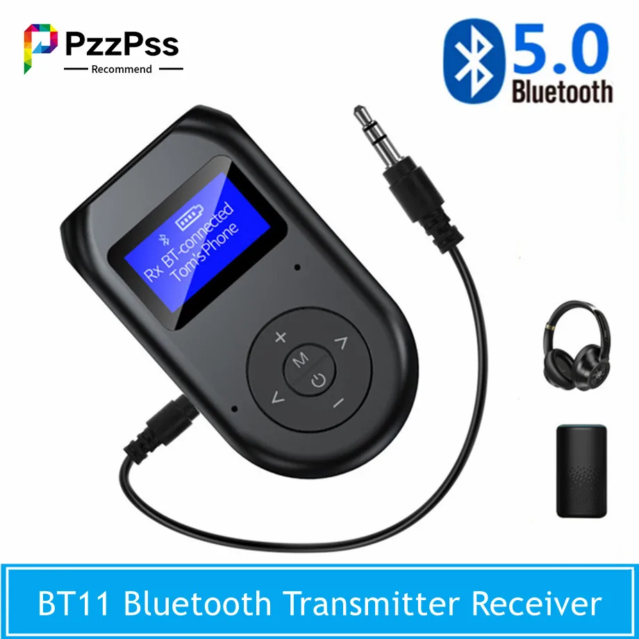 

Bluetooth-трансмиттер PzzPss BT11 3-в-1 с поддержкой Bluetooth 5,0 и дисплеем