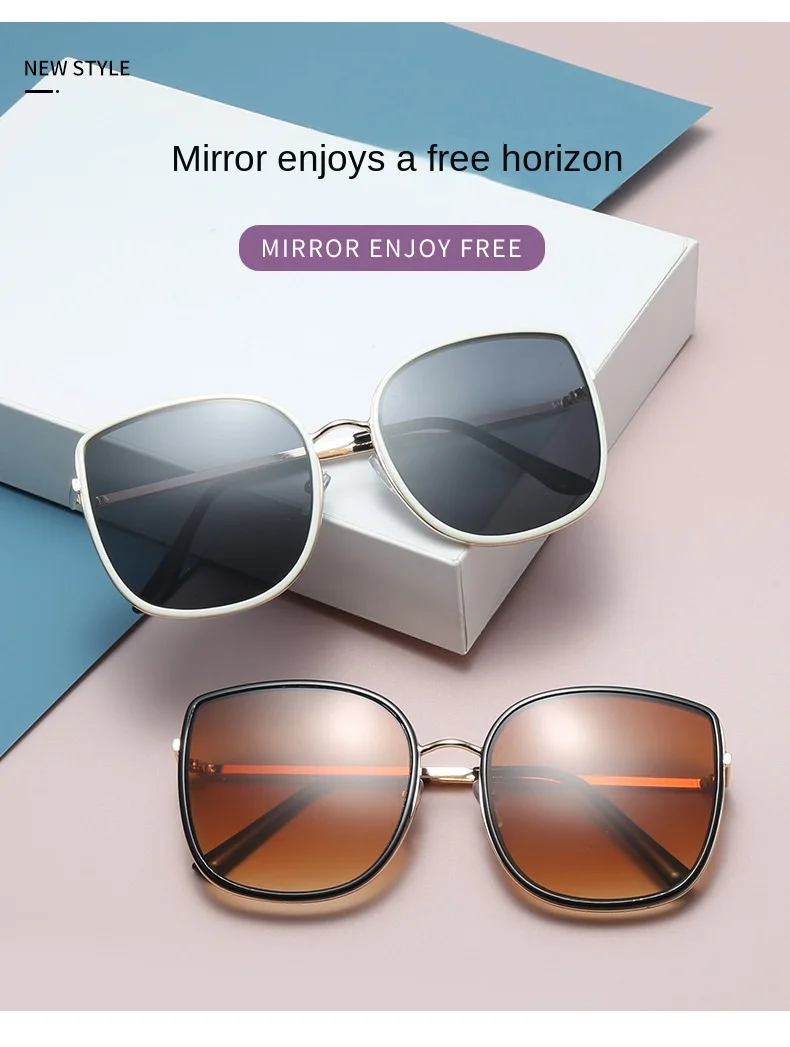 Поп-солнцезащитные очки для путешествий индивидуальные металлические