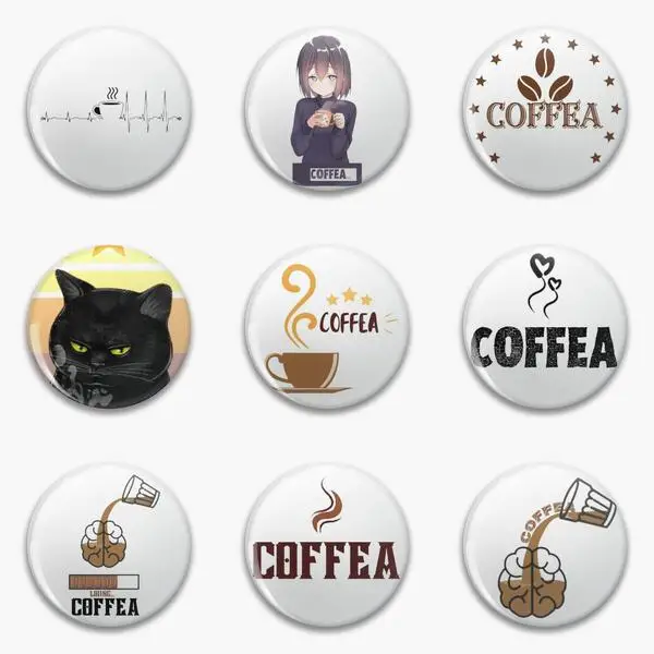 

Coffea Copy Of Soft Button Pin Customizable Cartoon Decor Creative Clothes Metal Cute Brooch Gift Collar Lapel Pin Funny Fashion