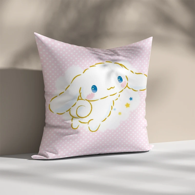 

Cinnamorol Anime Pillow Cover Decorative Pillows for Sofa Cushion Pillowcase 45x45 Cushions Covers Bed Throw Home Decor Sleeping