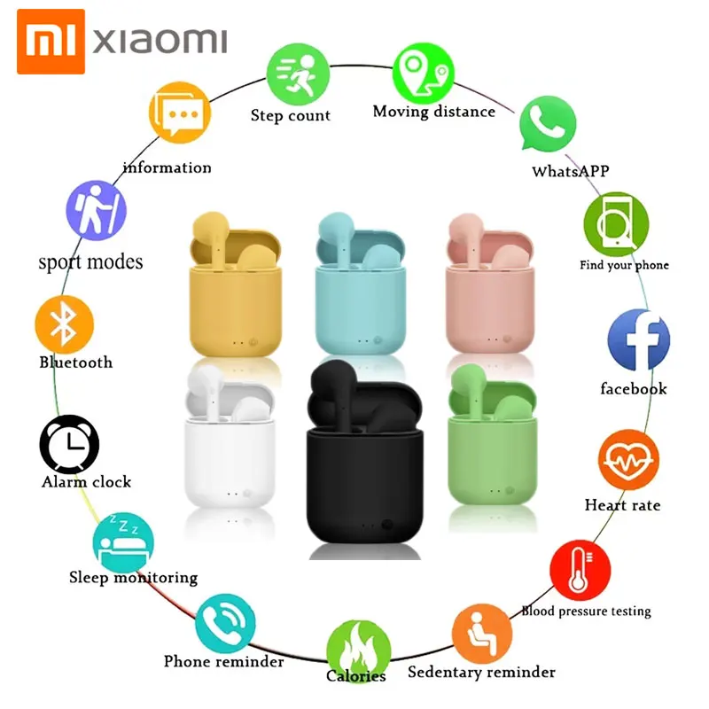 

Xiaomi I7s Mini 2 TWS Wireless Headphones Bluetooth 5.0 Earphone Matte Macaron Earbuds Handsfree With Mic Charging Box Headset