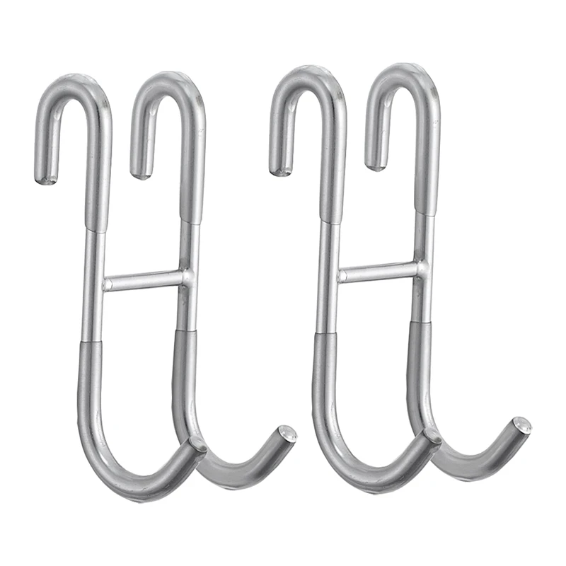 

S-образный крючок из нержавеющей стали, двойной крючок для ванной комнаты, кухни, крючок с бесплатным отверстием