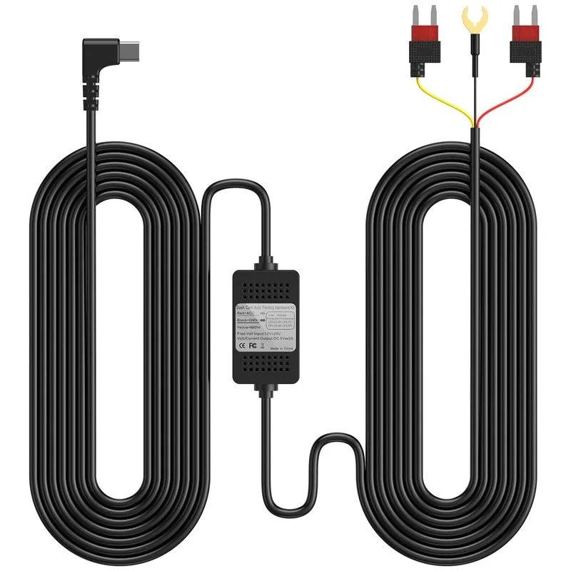 Dash Cam Cable Car Camera Hardwire Kit Buck Line 24 Hour Parking Monitoring Charging Cable Charger For DashCam Dash Camera DVR