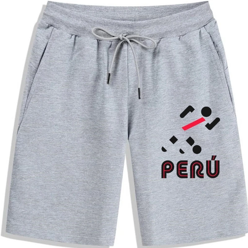 

Peru Retro Football Men's shorts Stick Man Peruvian 2018 World Soccer men shorts Mens Womens Tee Shorts man
