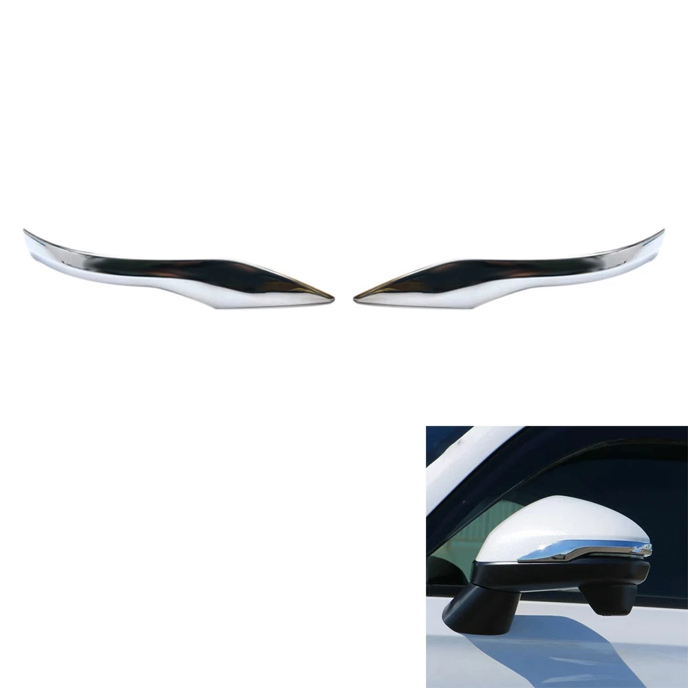 

Для Honda Vezel HR-V HRV 2021 2022 внешняя хромированная полоса из АБС-пластика для бокового зеркала заднего вида наклейка