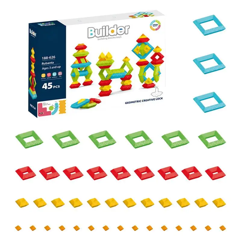 Пирамида строительные блоки | Дошкольные игрушки Строительные для детей STEM