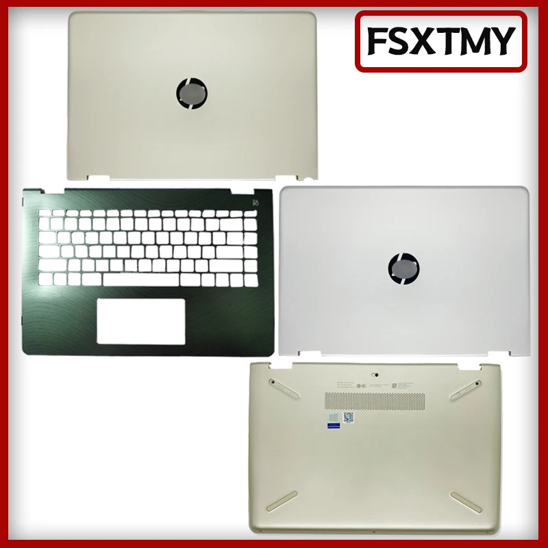 

New Original Laptop Case For HP Pavilion X360 14-BA LCD Back Cover/Keyboard/Palm Rest/Bottom Case/A C D Cover Silver Gold