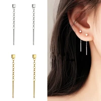 classic tassel dangle earrings for women grils elegant trendy korean fashion square tassel drop earring fashion jewerly gifts
