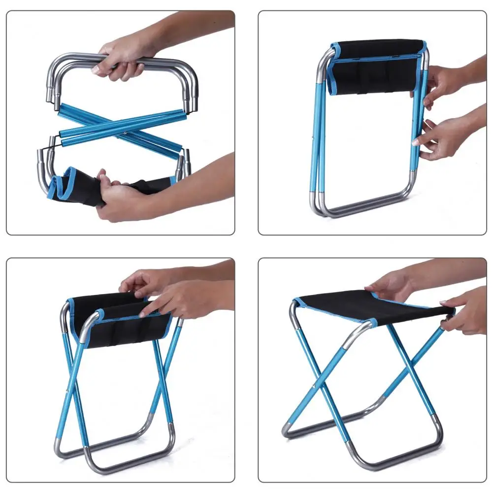 Рыболовный стул многоразовый нескользящий компактный складной для кемпинга -