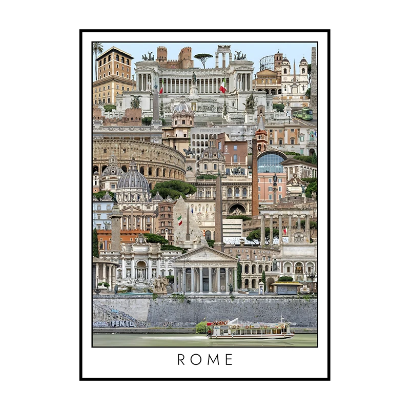 

Винтажный постер с городским пейзажем Cuadros