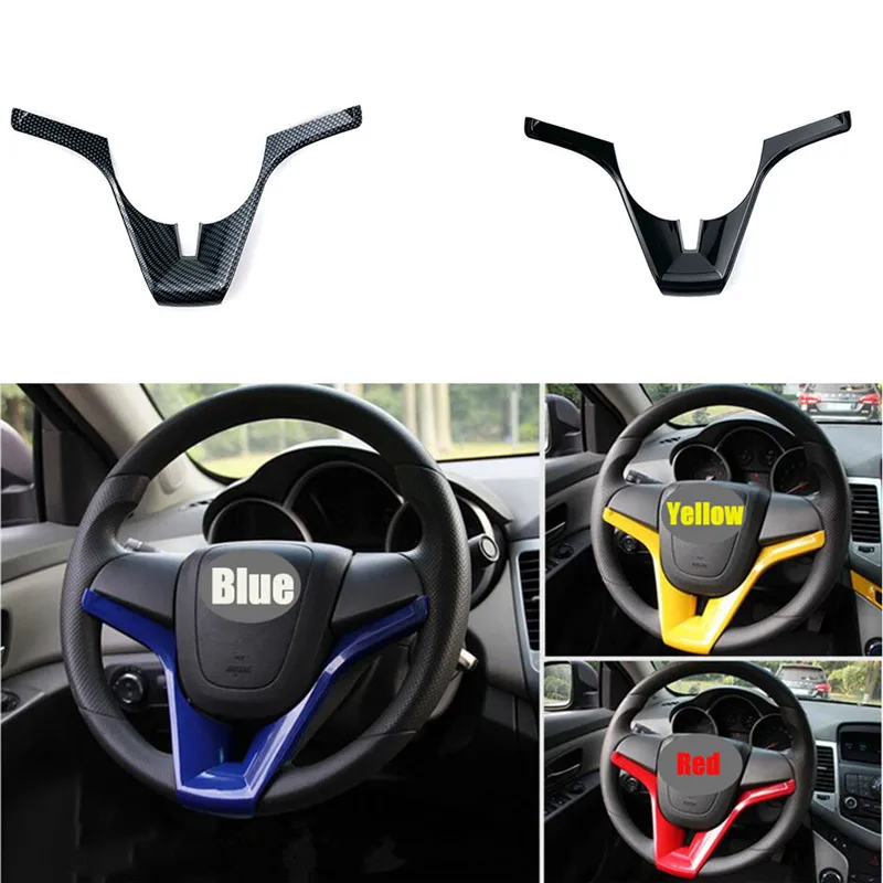 

Car Steering Wheel Moulding Cover Trim Insert Sticker For Chevrolet Cruze Trax Sonic Tracker car accessories interior