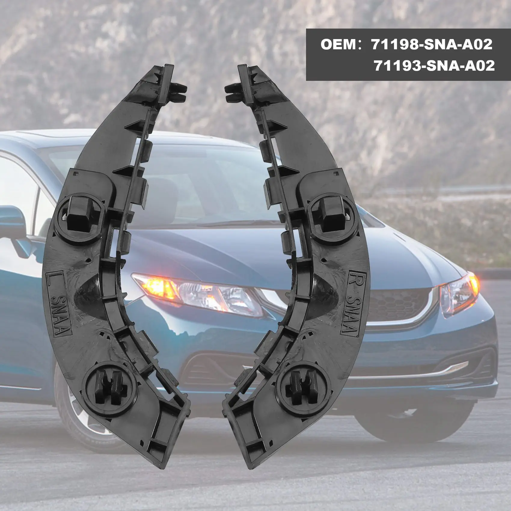 Кронштейн переднего бампера автомобиля для Honda Civic 2006 2007 2008 2009 2010 2011 71198-SNA-A02