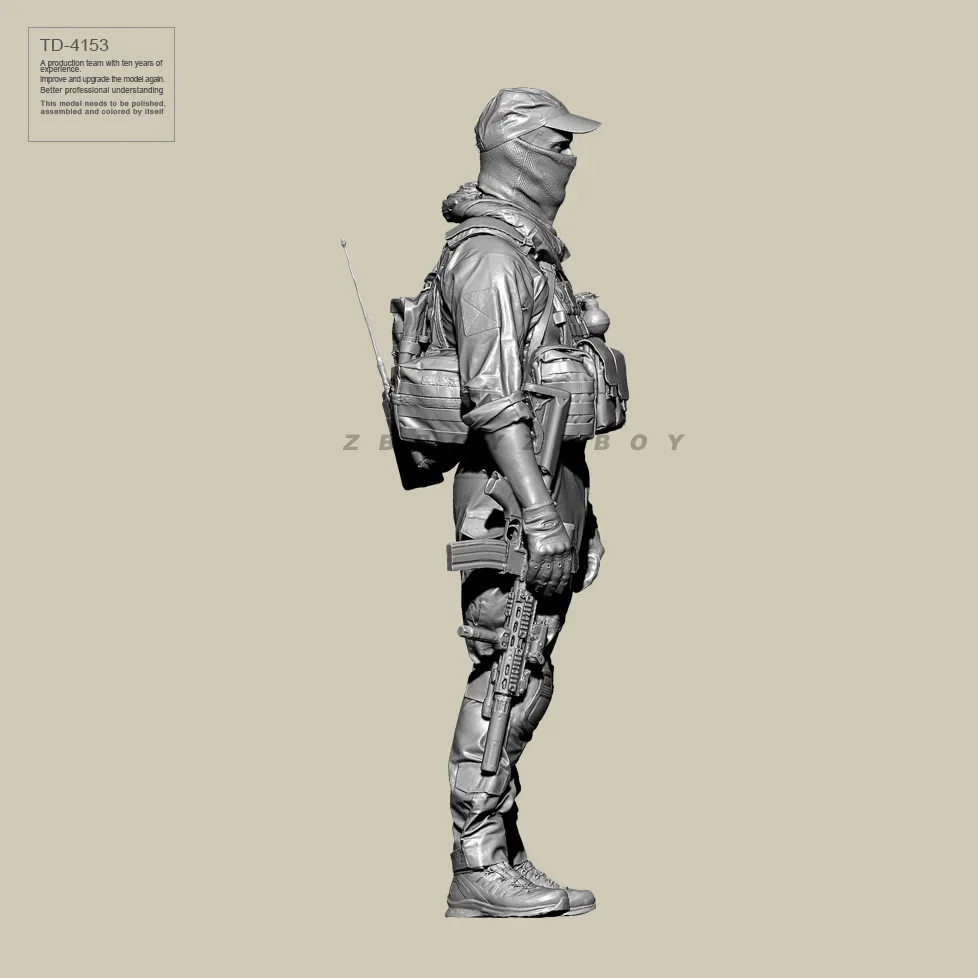 50 мм 75 наборы моделей солдата из смолы фигурка бесцветная и самособранная TD-4153