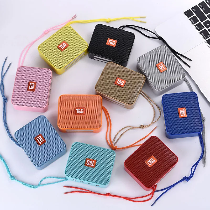 

TG166 Mini Wireless Speaker Subwoofer Bluetooth-compatible Portable Speakers USB 3D Stereo Surround Column Bass Box FM Radio