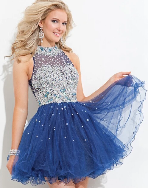 Новинка 2022 платье для выпускного вечера с высоким воротом и открытыми плечами