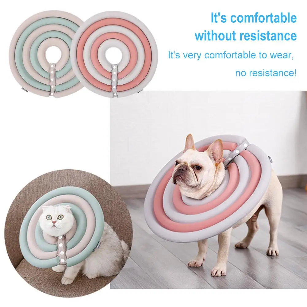 

Cat Recovery Collar Good Texture Pet Neck Cone Adjustable Recovery Collar Anti-bite Easy Cone Clean Puppy Surgery F7Q9