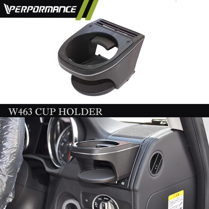 

W463 Cup Holder For G500 G55 G63 G65 G class W463 Coffee Cup Mount Stand Car Interior Parts Black Holder