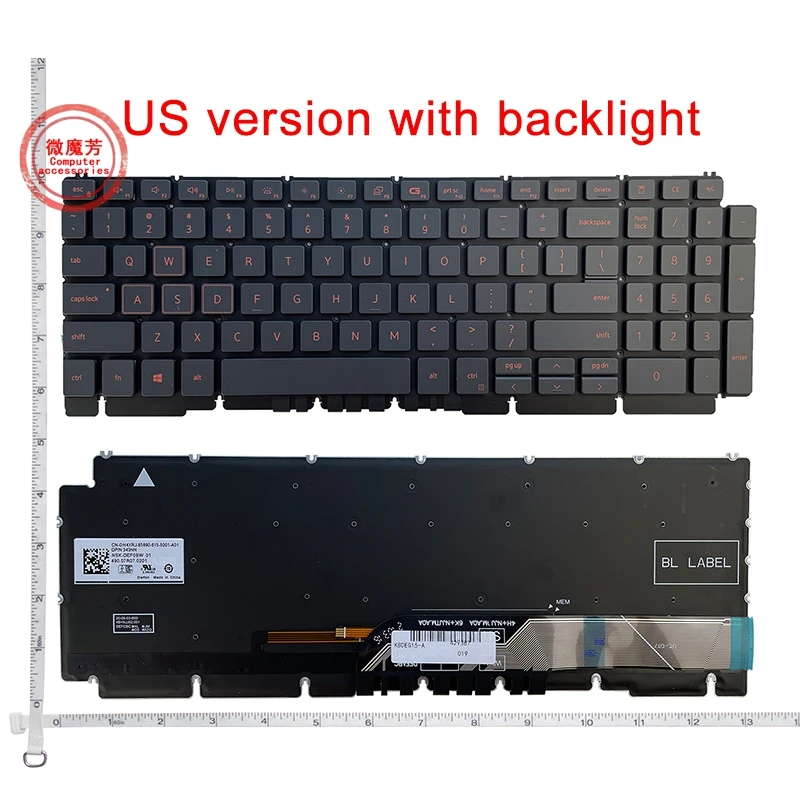 

US NEW keyboard For Dell G15 Ryzen Edition G15 5510 5511 5515 English laptop