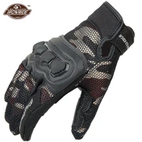 gloves summer motorcycle anti fall breathable riding gloves touch screen mens and womens models camo brown cycling gloves
