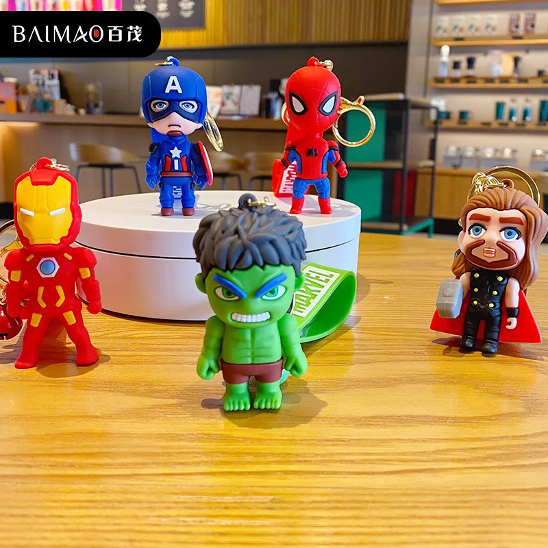 Брелок для ключей с героями мультфильма мстители |