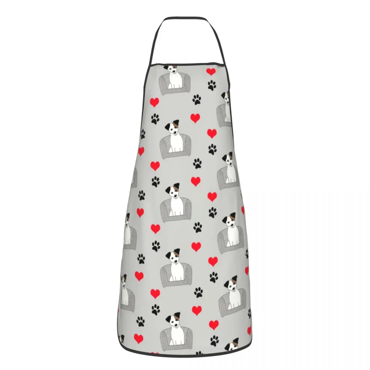 

Unisex Cute Jack Russell Terrier Gifts Bib Apron Adult Women Men Chef Tablier Cuisine for Kitchen Cooking Dog Lover Baking