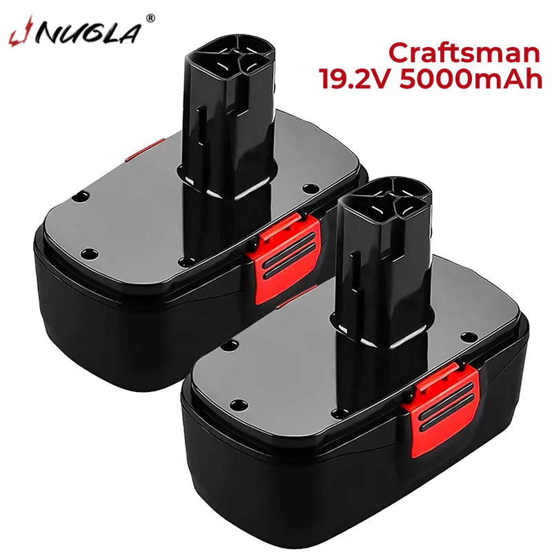 

2 Pack 5000mAh 19.2V Craftsman Replacement Battery Compatible with Craftsman DieHard C3, 130279005 11375 11376 11045 1323903