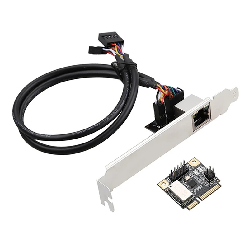 Сетевая мини-карта PCI-E Gigabit, Ethernet Сетевая карта RJ45 для настольных ПК, сетевая карта PCIE, без драйвера (art.: 3920c21cd69dc) - 3920c21cd69dc