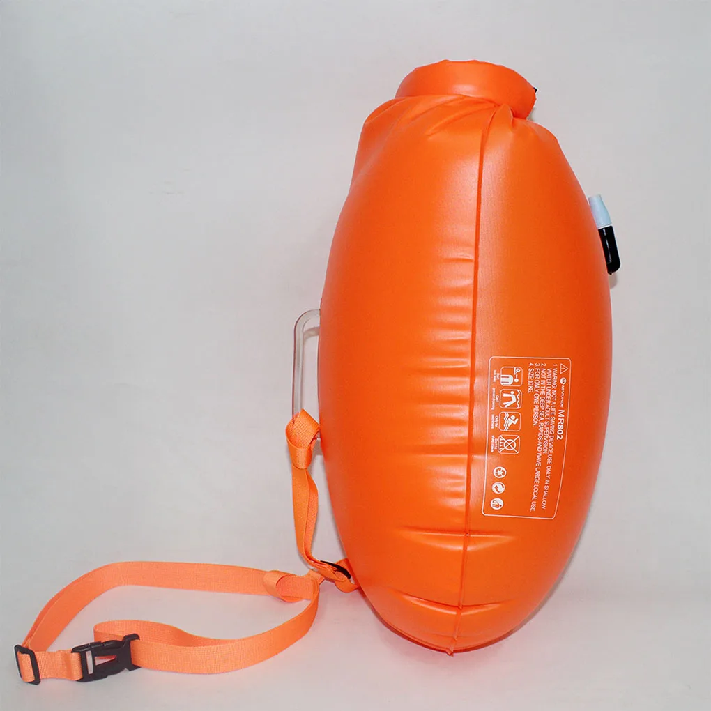 

Надувная воздушная подушка для плавания с поясным ремнем, буй, портативный аксессуар для водных видов спорта, плавучести, Сноркелинга, оранжевого цвета