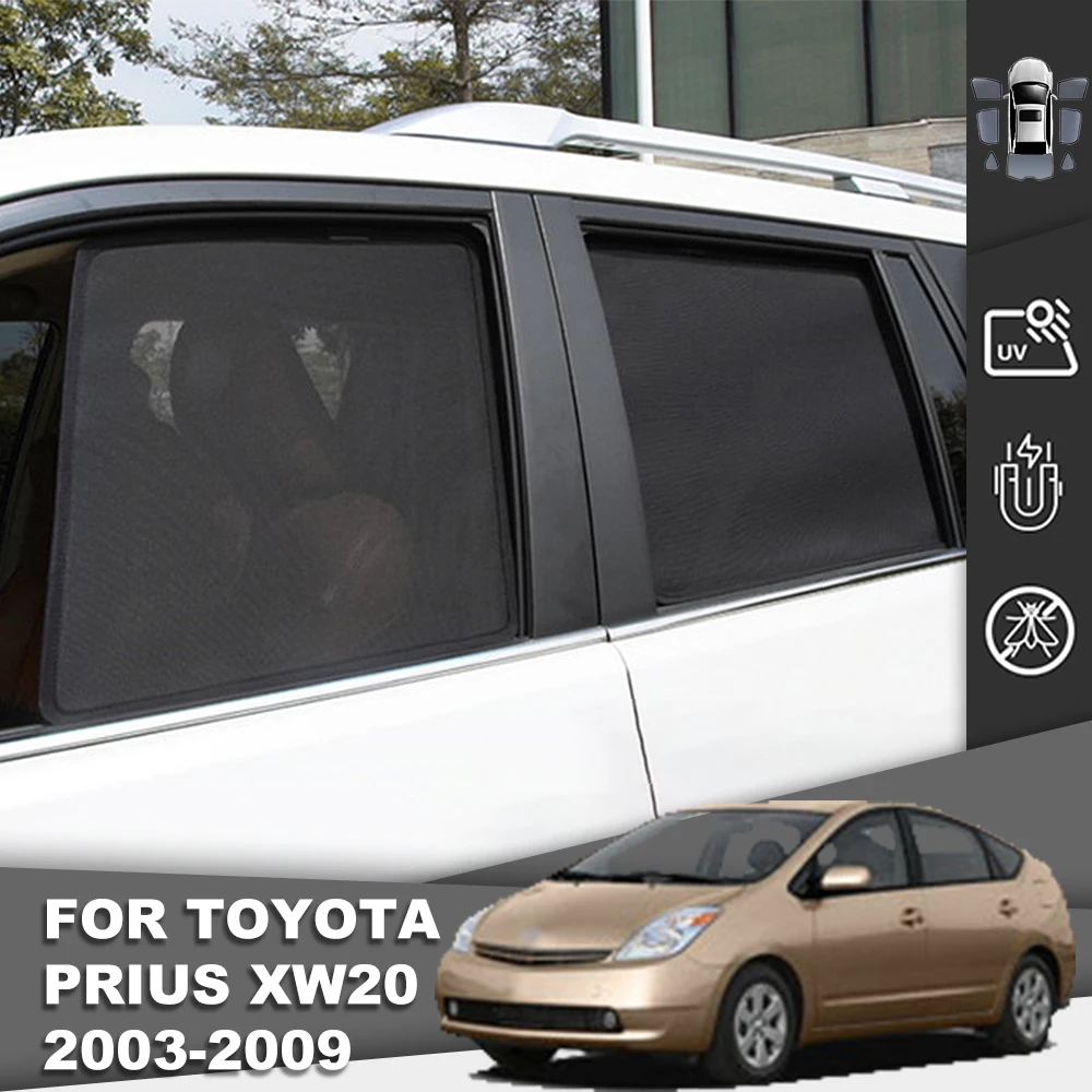 

For Toyota Prius 20 W2 2003-2009 Magnetic Car Sunshade Front Windshield Mesh Frame Curtain Rear Side Window Sun Shade