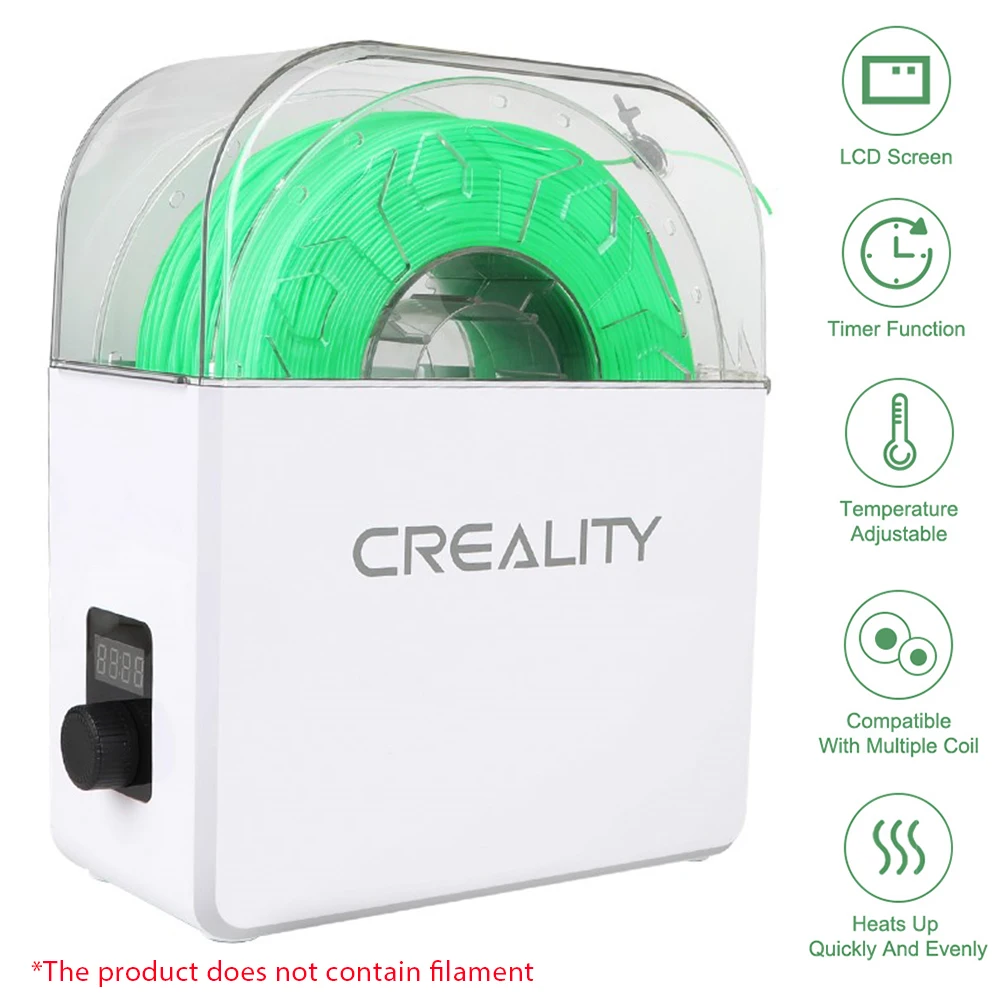 

Сухая коробка для наполнителя Creality, держатель для хранения наполнителя для 3D принтера, пылезащитная стойка для катушек 1,75 мм/2,85 мм/3,00 мм из Т...