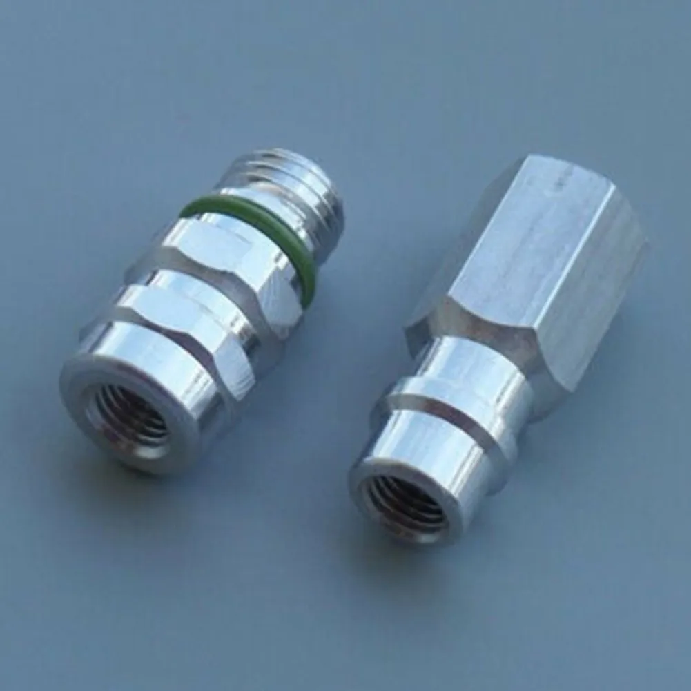 

R134a HD ND Adapter Replacement 2pcs 357820795H 357820795J AIR CONDITIONING Accessory CONNECTIONS Car Useful Durable
