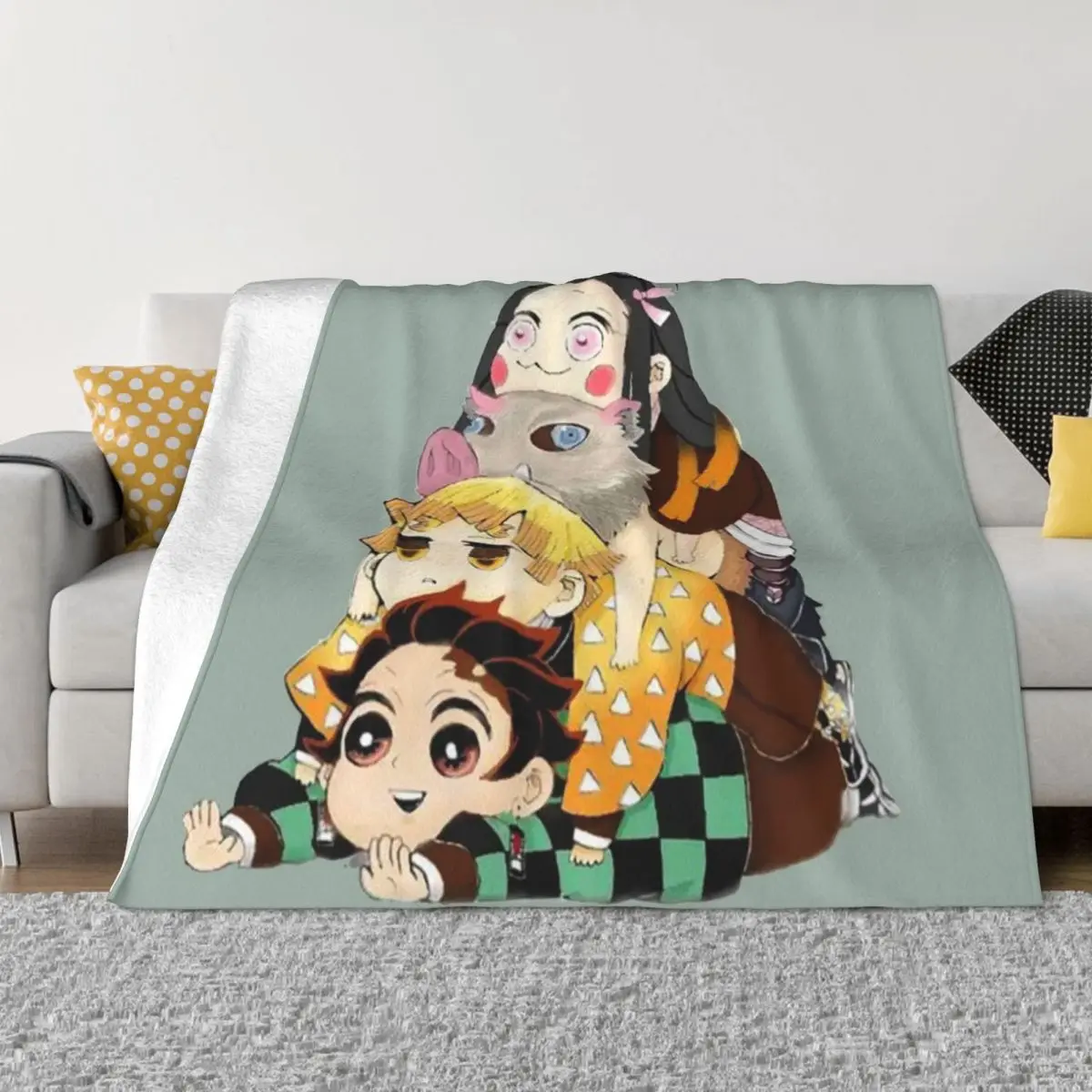 

Рассекающий демонов аниме Складные портативные теплые пледы одеяла для постельных принадлежностей для путешествий