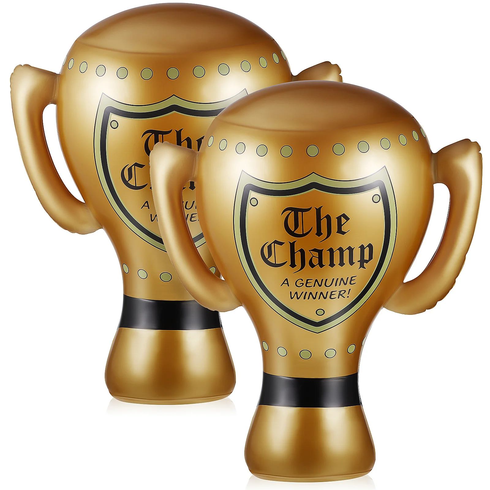 

2Pcs Inflatable Trophy Award Trophy Cup with Handles Party Decorations for Games Classroom Activities