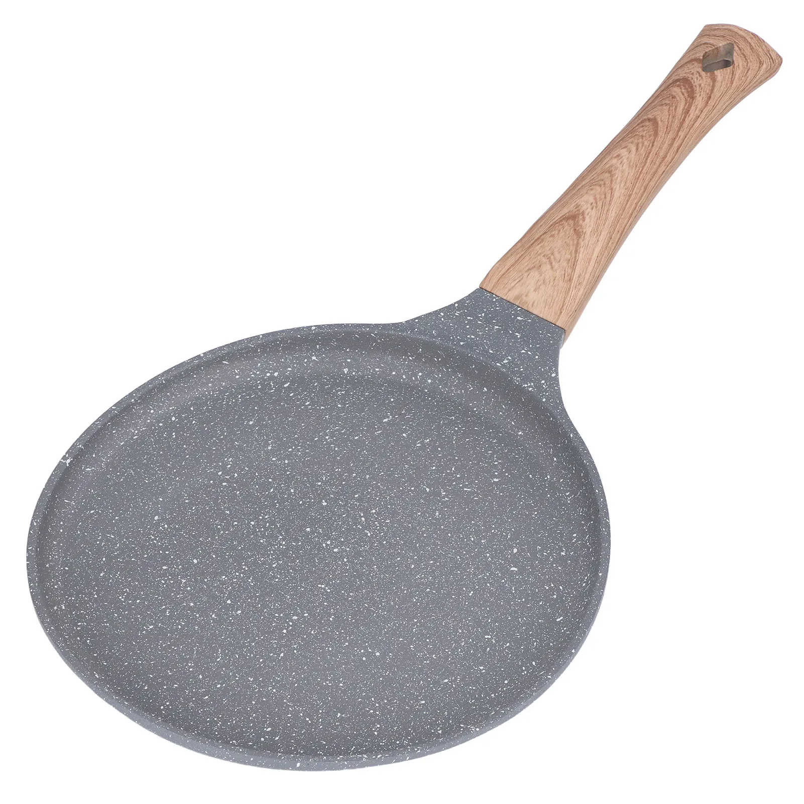 

Flat Bottomed Pancake Pan Grey Aluminum Alloy Cooking Pan Non Stick Frying Pan for Kitchen