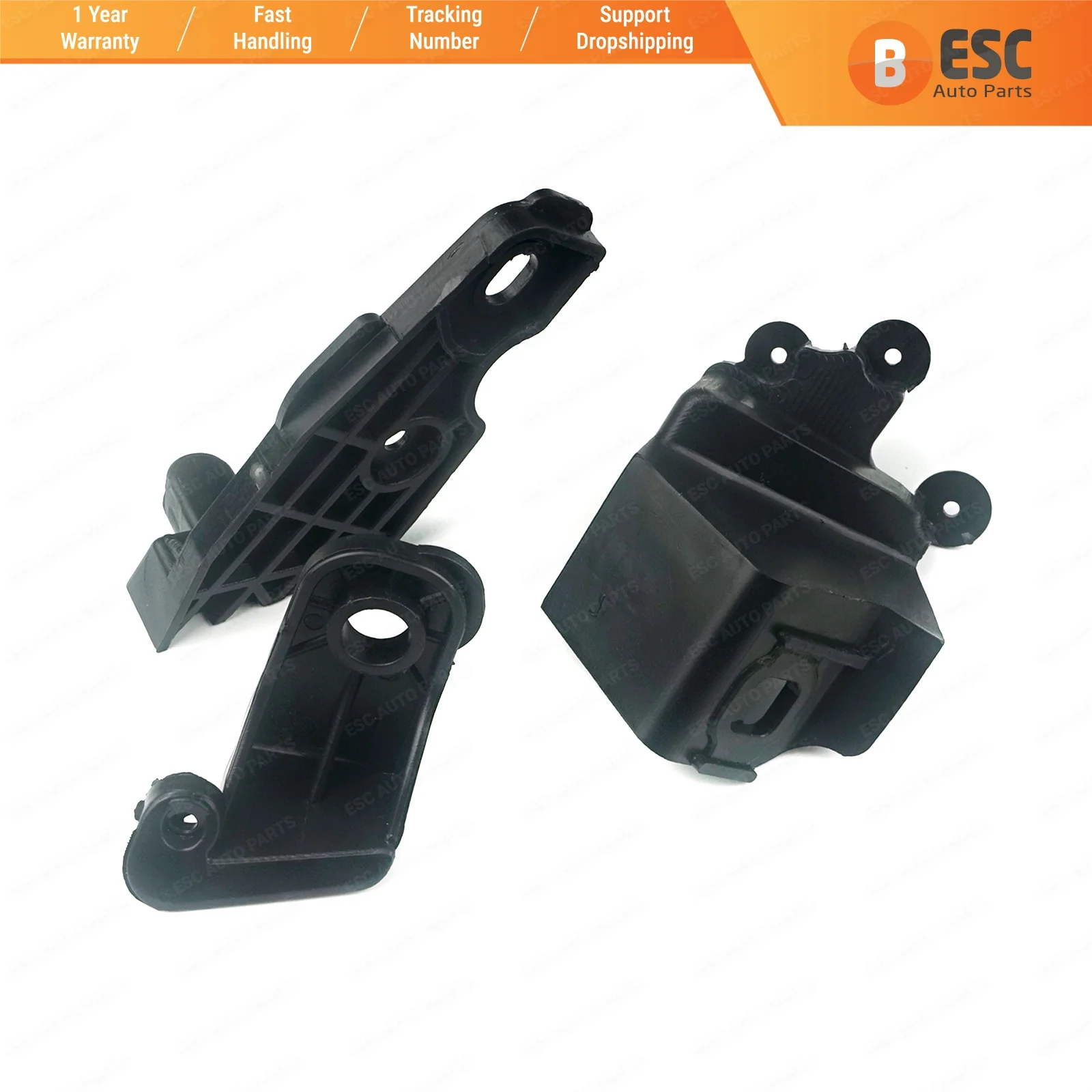 

ESC EHL550 Headlight Headlamp Housing Repair Bracket Mount Clips Tabs Set 51974244 712105001120 Left for Fiat Doblo 2015-On