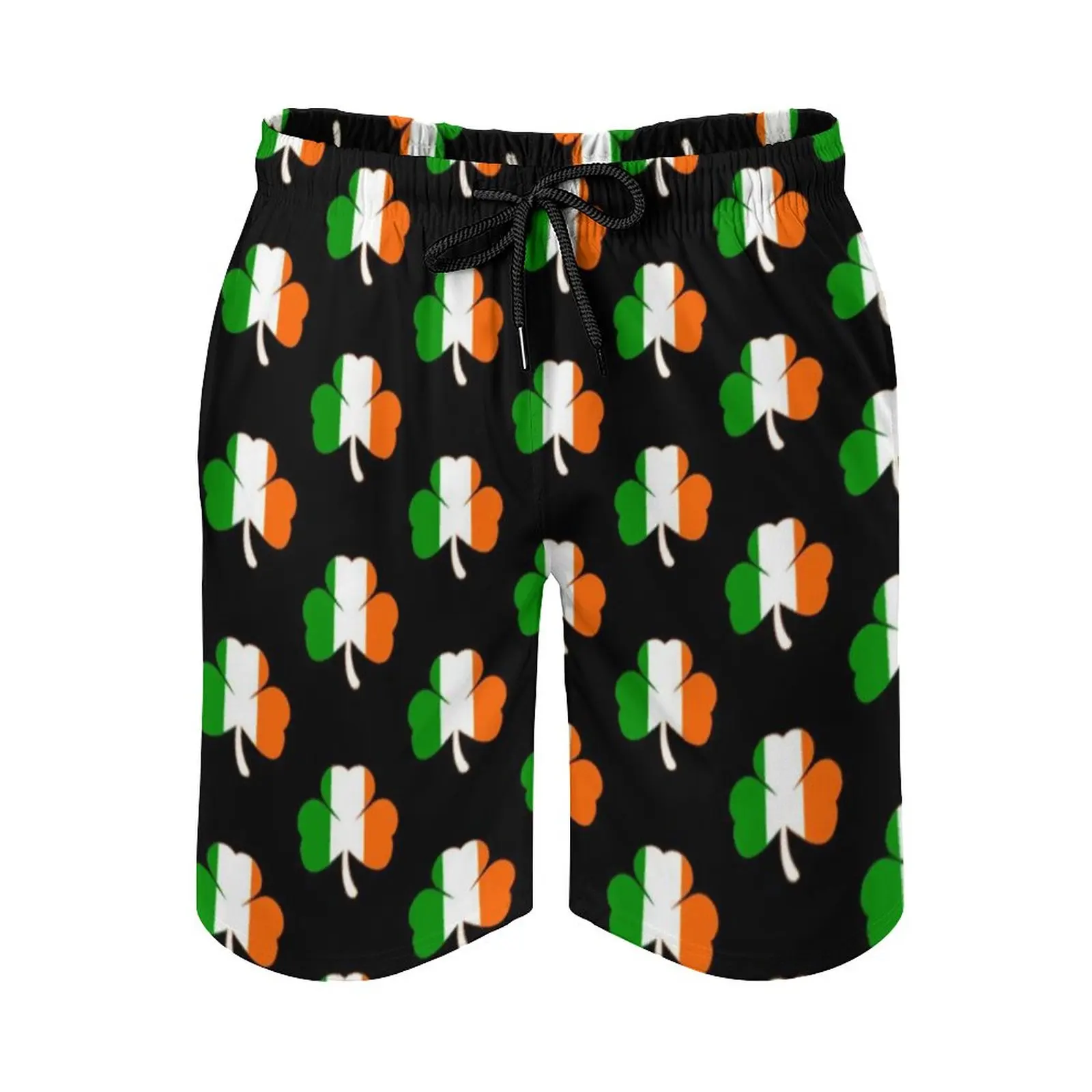 Веселый день пафокусов шорты для доски забавные пляжные Shamrock мужские