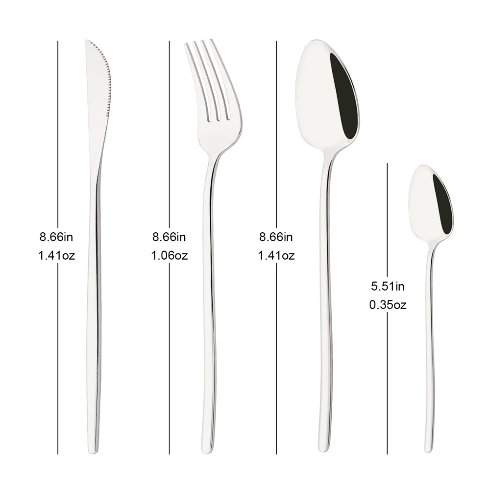 

Набор столовых приборов из нержавеющей стали 4 шт.