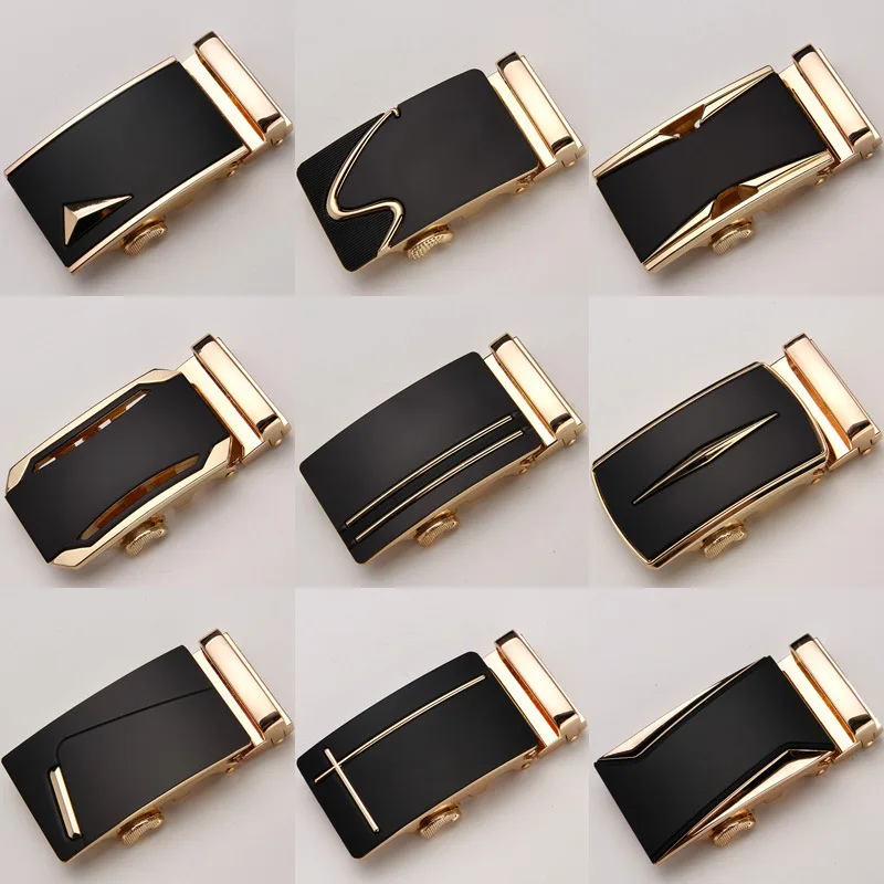 

High Quality Men's Fashion Designer Metal Belt Male Automatic Buckle Belt Business Casual Belts buckle Width 3.8cm