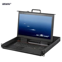 promotion and all in one 17inch 8port vga lcd kvm switch console of 1u rackmount kvm drawer graphic drawer