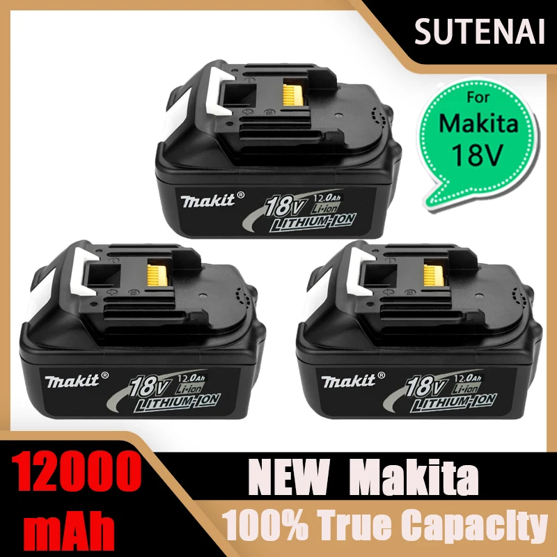 

100% Original Makita 18V 12000MAh Rechargeable Power Tools Makita Battery Li-ion Replacement LXT BL1860B BL1860 BL1850