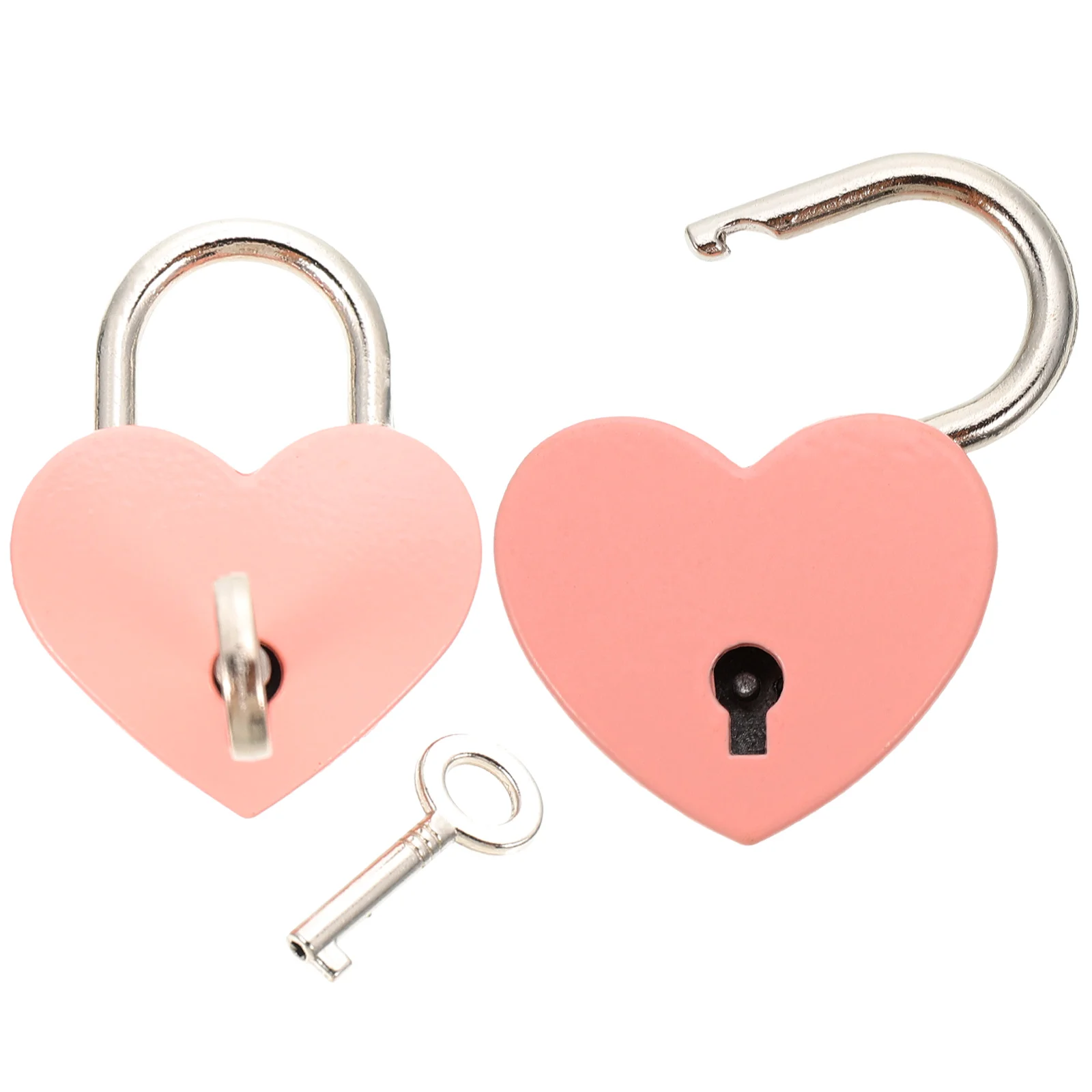 

Cabinet Door Locks Metal Heart Small Suitcase Padlocks Backpack Pink Locker Accessories