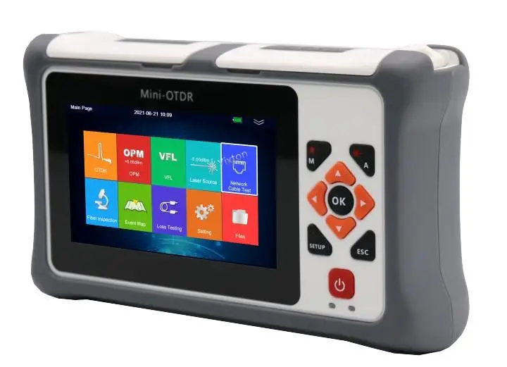 2021NEW 100KM Pro mini OTDR рефлектометр для тестирования в режиме реального времени GPON EPON с