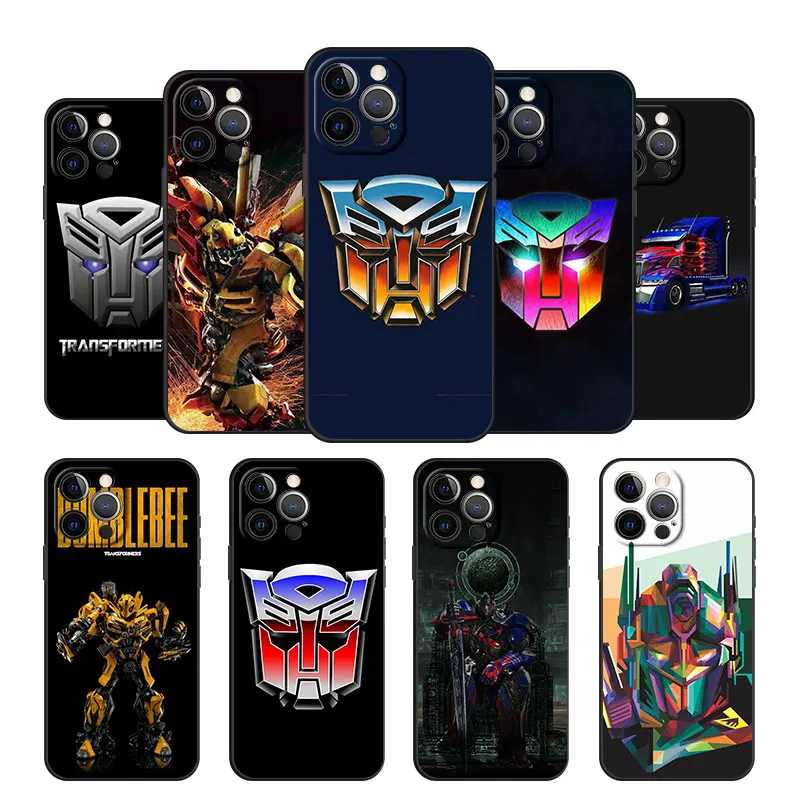 

Cover Case for iPhone 11 12 13 Mini Pro Max SE 2020 11Pro 12Pro 13Pro Shockproof Capa Fashion Cell Movie Bumblebee Transformer