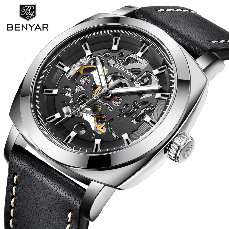 

Relogio Masculino BENYAR Mens Watches Top Brand Luxury Automatic Mechanical Men Business Waterproof Sport Watch Reloj Hombre