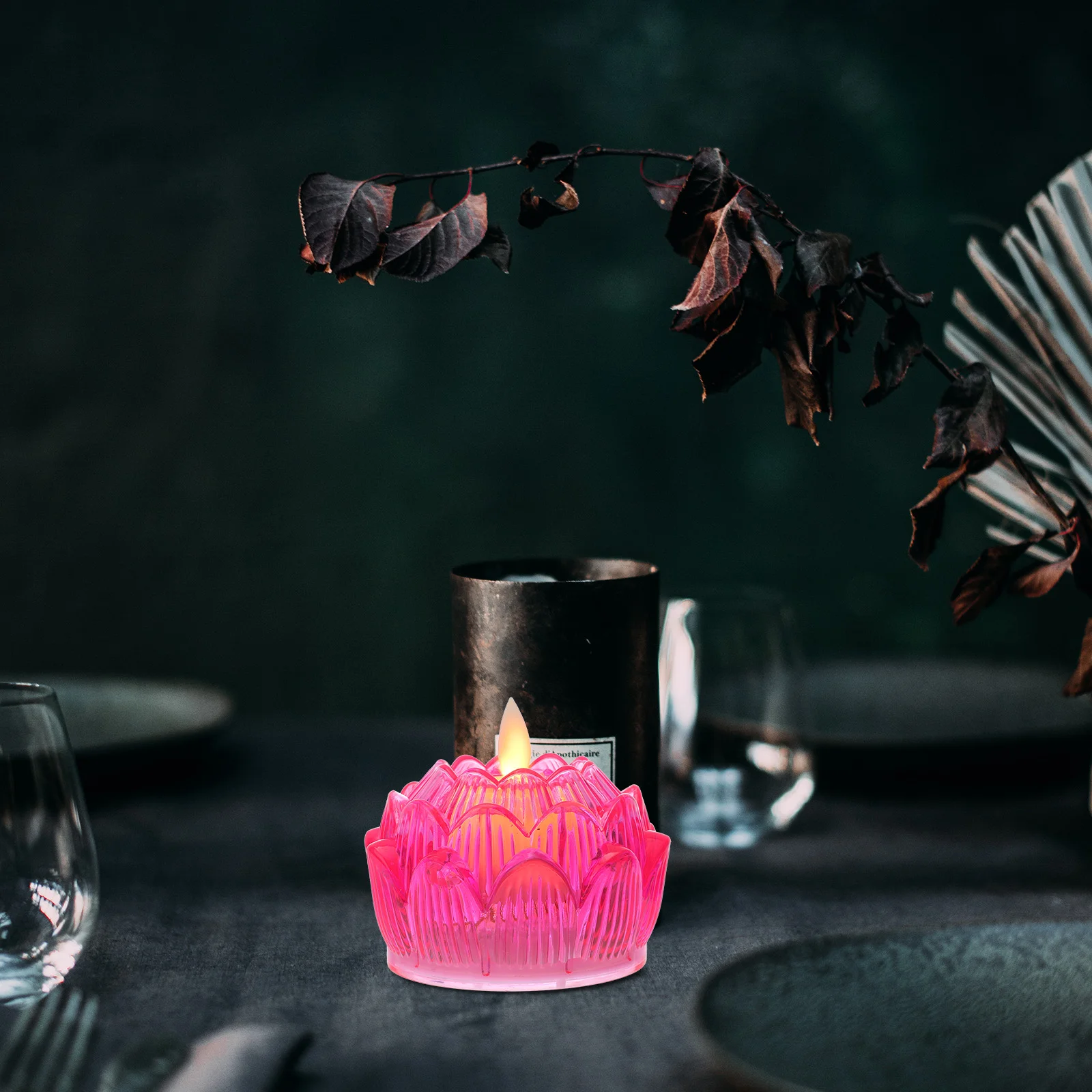

6pcs Lotus Lights LED Lotus Candles Lights Lamps Flower Blessing Lamps