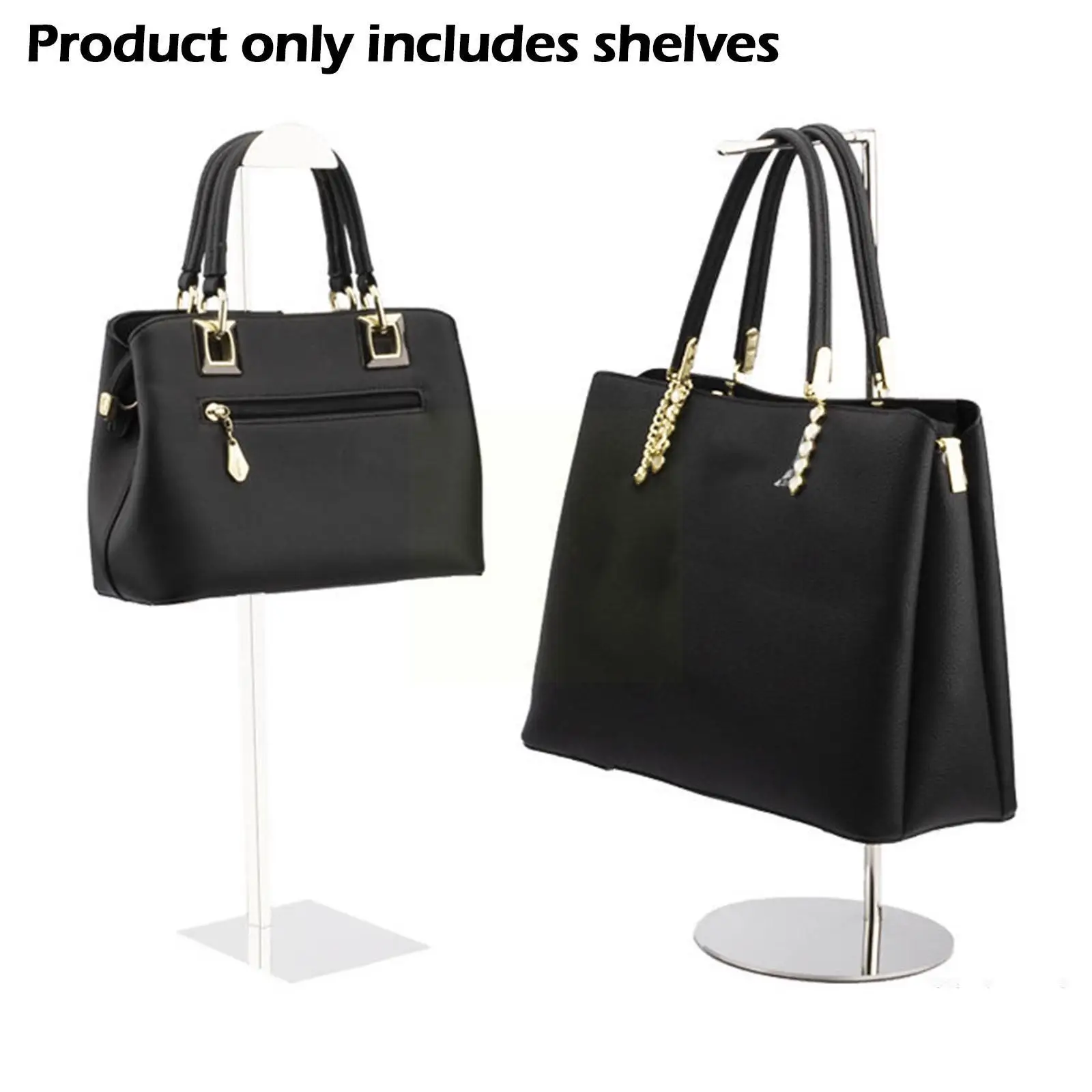 

Stainless Steel Hanging Bag Display Rack Hanging Scarf Women's Store And Men's Clothing Hanger Rack Storage Display Display N5Z4