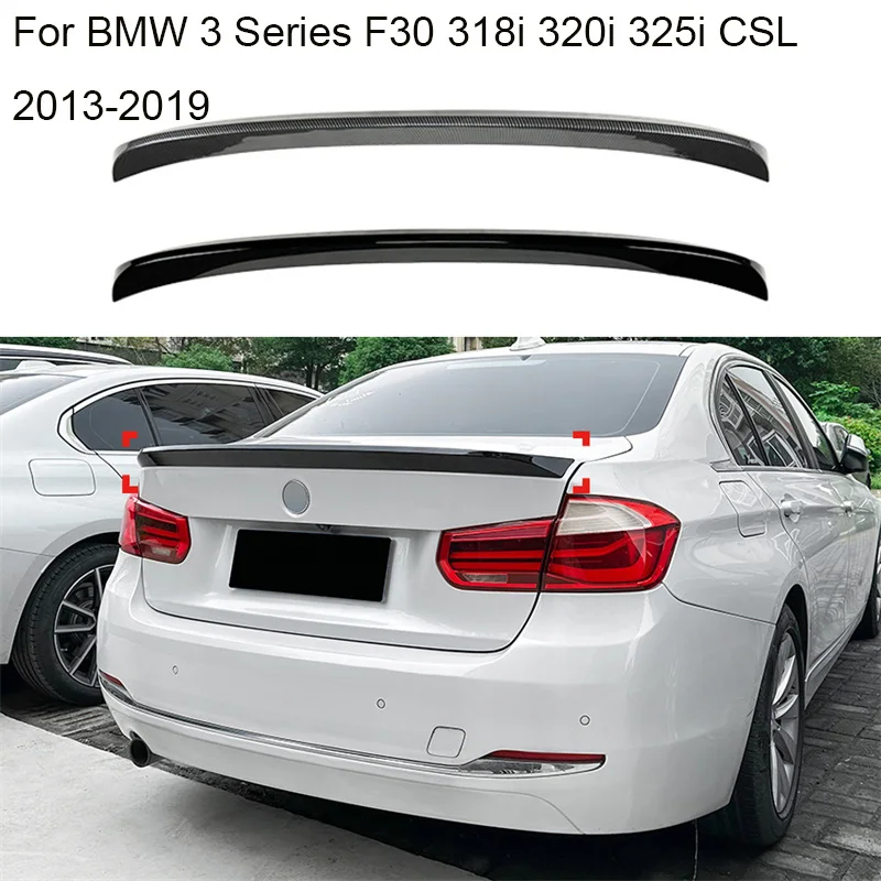 

Для BMW 3 серии F30 318i 320i 325i CSL 2013-2019 фиксированный спойлер для заднего багажника крыши крыла автомобиля украшение